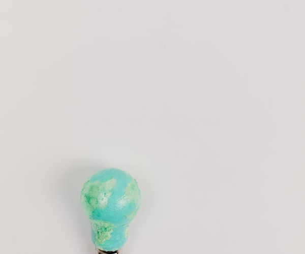 Minimalist energy symbol on black background